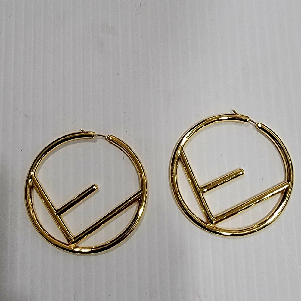 Large Fendi Hoop earrings - Picture 2 of 10
